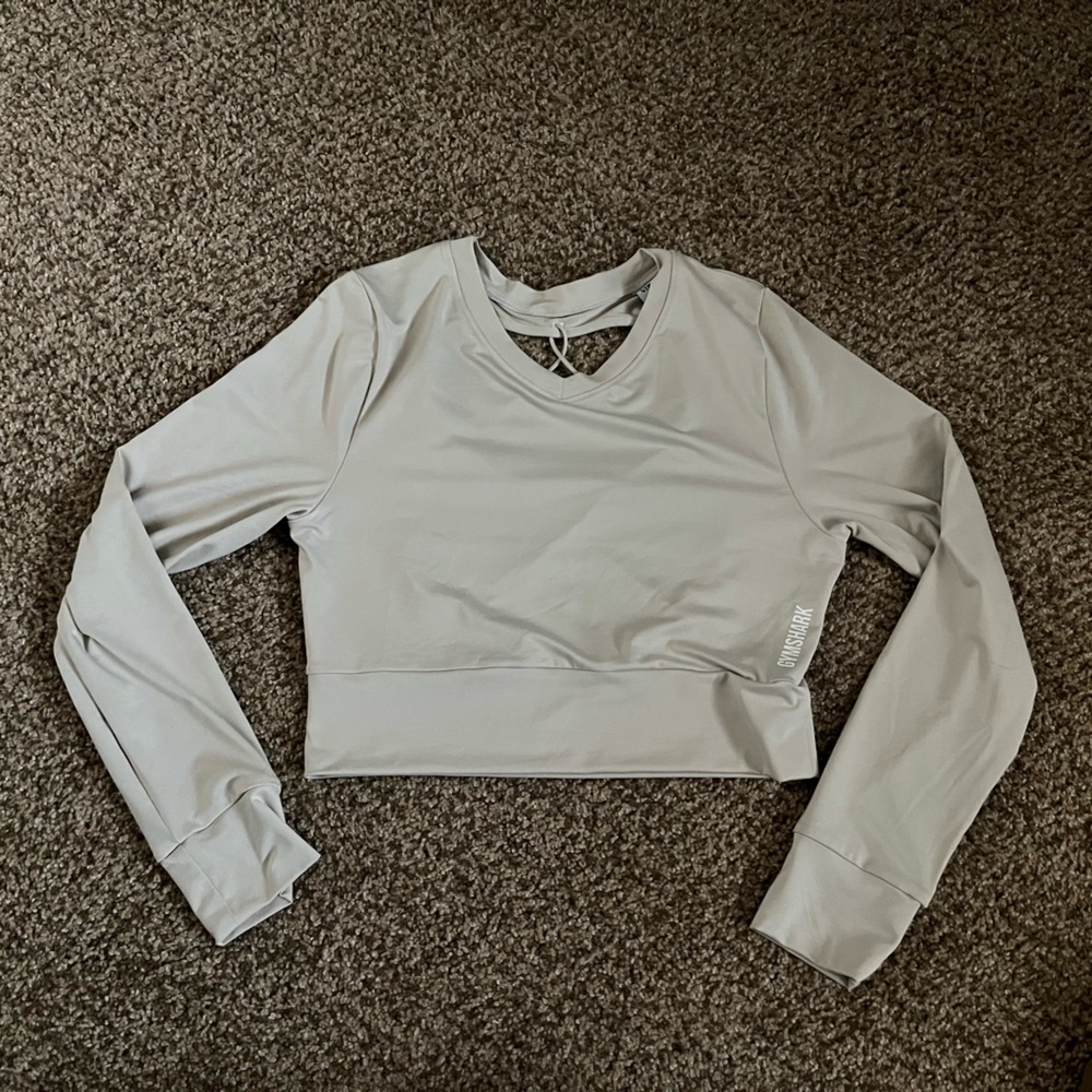Drifit long sleeve crop workout top from gymshark!